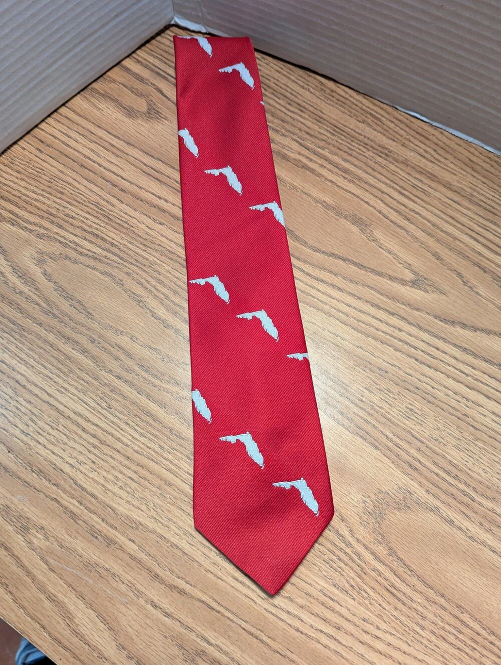 Ketch RED Florida State Logo Republican Maga Men's Necktie Tie Patriot
